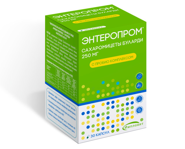 Изображение товара Энтеропром капсулы 400мг №30 Импловит