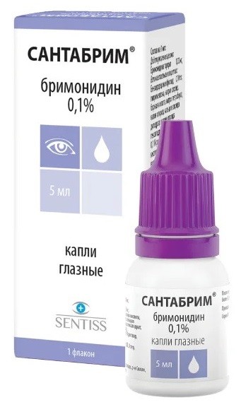 Изображение товара Сантабрим капли глазные 1мг/мл 5мл