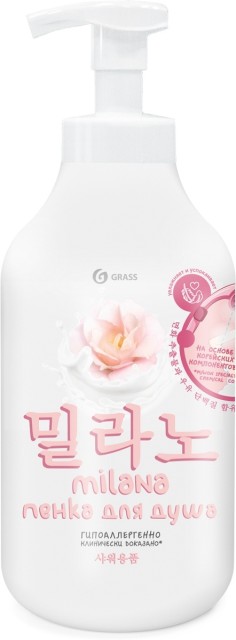 Изображение товара Гель Milana Пенка для душа хлопок/молочный протеин 750 мл