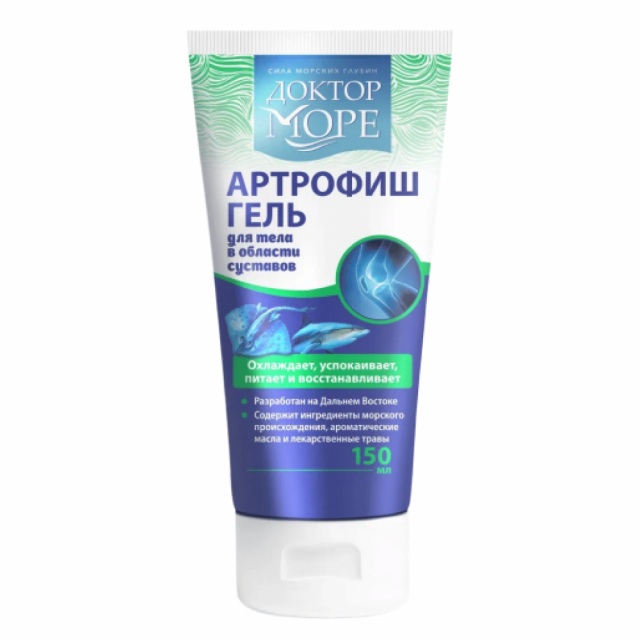 Изображение товара Доктор Море Артрофиш крем-гель для суставов охлаждающий 150мл