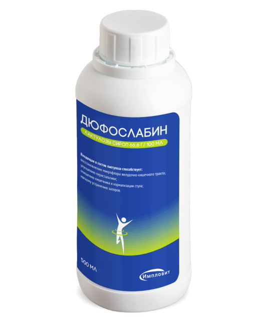 Изображение товара Дюфослабин сироп 500мл Импловит
