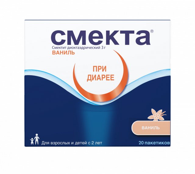 Изображение товара Смекта порошок для приготовления суспензии внутрь Ваниль 3г №20