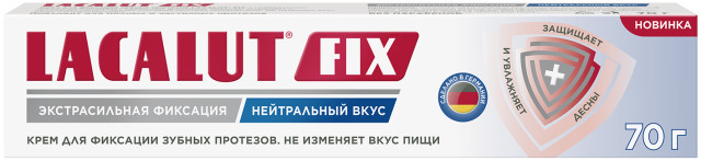 Изображение товара Крем для фиксации зубных протезов Лакалют Фикс нейтральный 70г