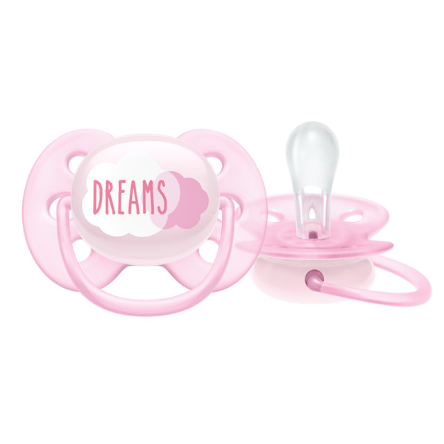 Изображение товара Philips Avent Ultra Soft Пустышка 0-6 мес. с футляром для стерилизации