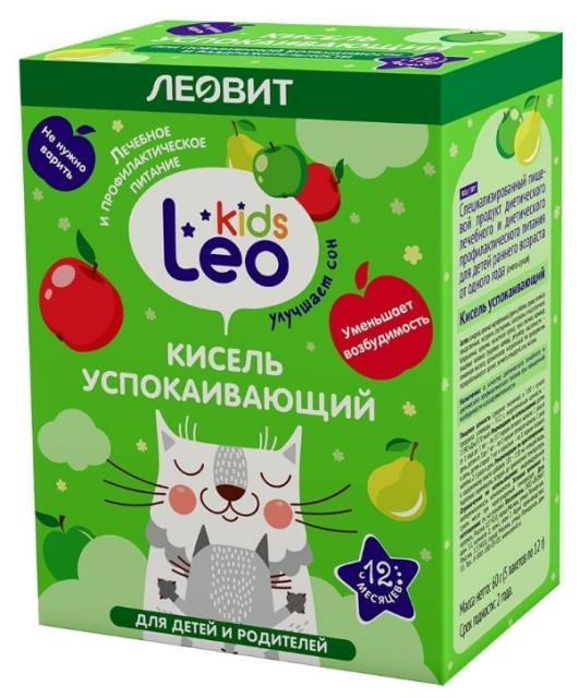 Изображение товара Леовит Лео Кидс Кисель успокаивающий для детей 12г №5