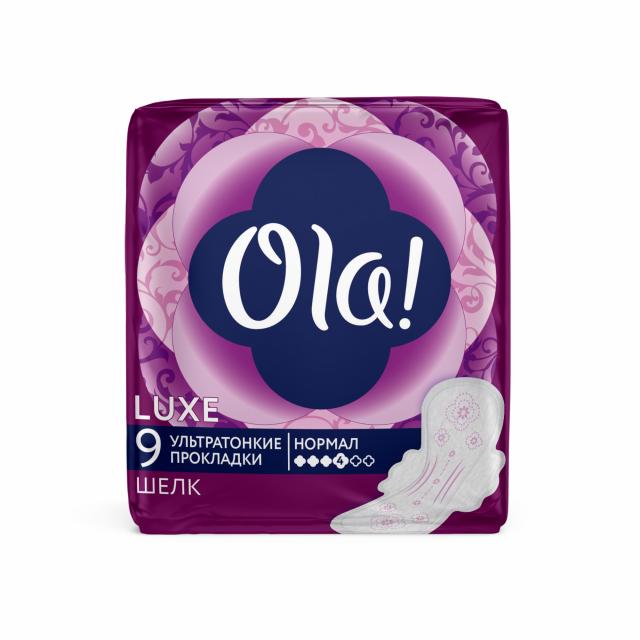 Изображение товара Ола прокладки гигиенические ультра люкс нормал мягк шелк ионы серебра №9