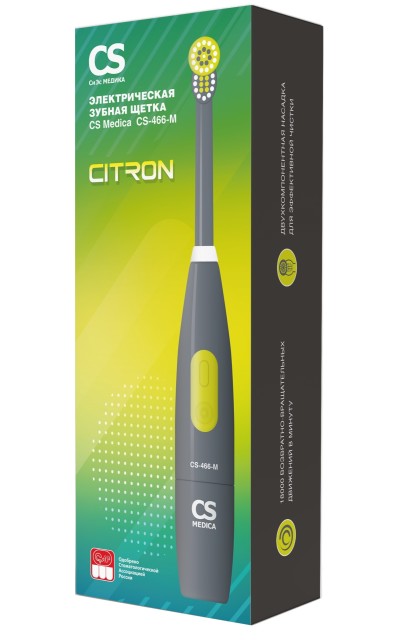 Изображение товара СиЭс Медика зубная щетка электрическая CS-466-M серая