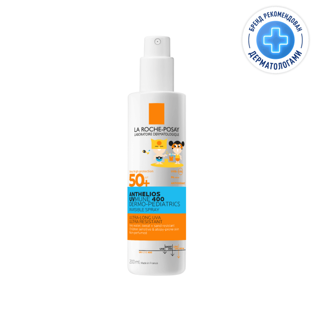 Изображение товара Ля рош позе Антгелиос Дермо-Педиатрикс SPF50+ спрей для детей 200 мл высокоэффективная защита