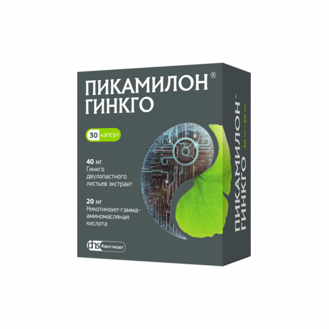 Изображение товара Пикамилон Гинкго капсулы 40мг+20мг №30