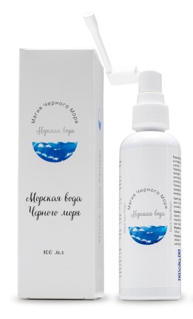 Изображение товара МагияЧерногоМоря вода природная Черного моря спрей назальный 100мл