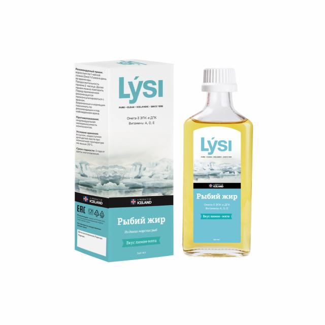 Изображение товара Лиси рыбий жир лимон/мята 240мл