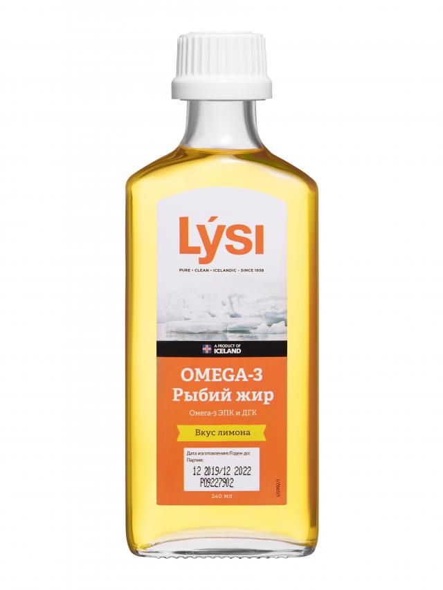 Изображение товара Рыбьий жир Лиси лимон 240мл с омега-3 для здоровья сердца и мозга