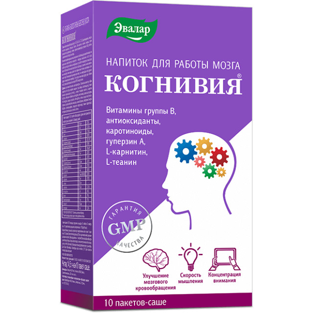 Изображение товара Когнивия порошок саше 14,5г Эвалар для памяти мозга и концентрации