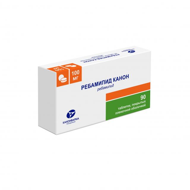 Изображение товара Ребамипид Канон таблетки покрытые оболочкой 100 мг №90 для желудка
