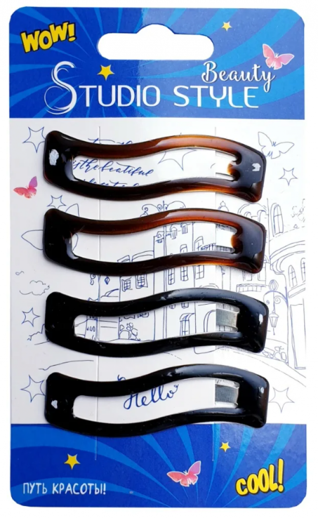 Изображение товара Студио Стайл заколка клик-клак волна №4 арт.45343-4915