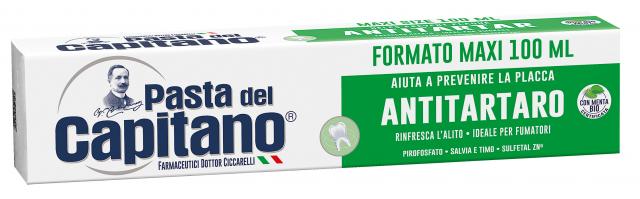 Изображение товара Паста дель Капитано Антитартаро зубная паста от зубного камня для курящих 100мл