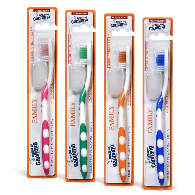 Изображение товара Паста дель Капитано зубная щетка Фемили средней жесткости