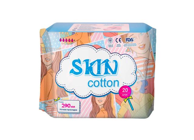 Изображение товара Скин Коттон прокладки гигиенические ночные 290мм №20