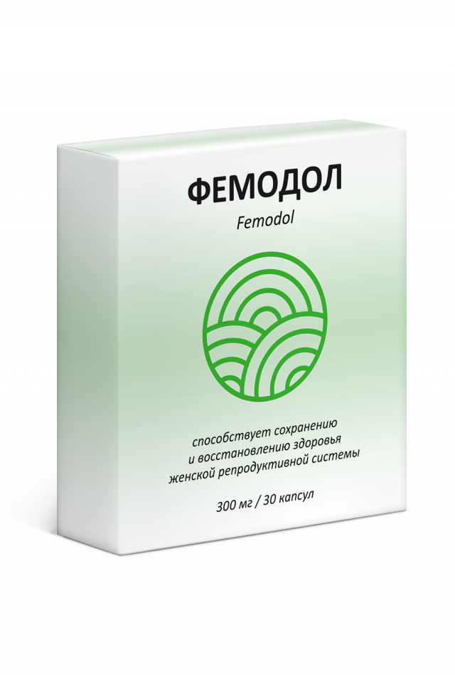 Изображение товара Фемодол капсулы 300мг №30 для поддержки женского здоровья, профилактика мастопатии