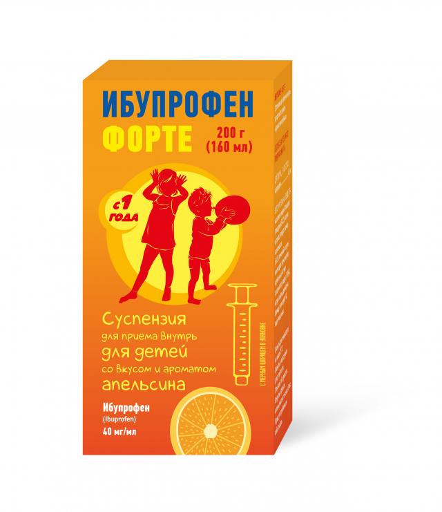 Изображение товара Ибупрофен форте ФСТ суспензия внутрь 40мг/мл апельсин 200г
