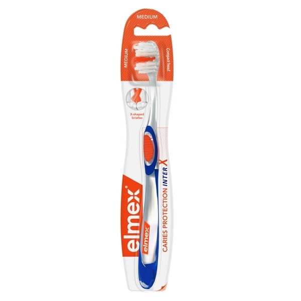 Изображение товара Зубная щетка Elmex Защита от кариеса средней жесткости для эффективной гигиены