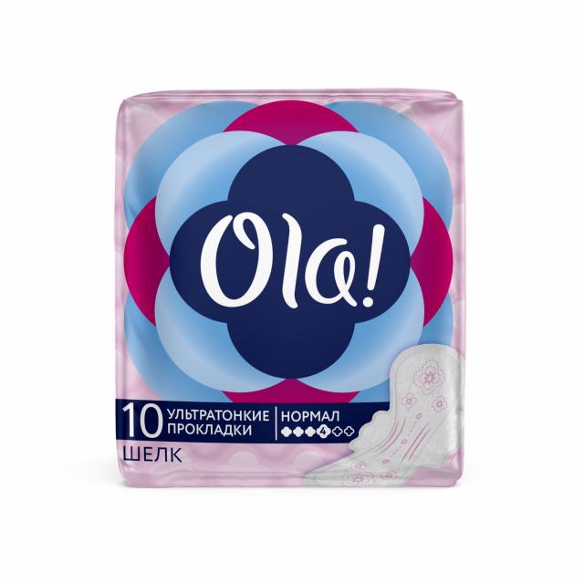 Изображение товара Ола прокладки гигиенические ультра нормал шелк 10 шт мягкая поверхность