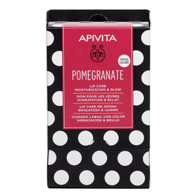 Изображение товара Апивита Увлажняющий уход для губ Гранат 4,4г