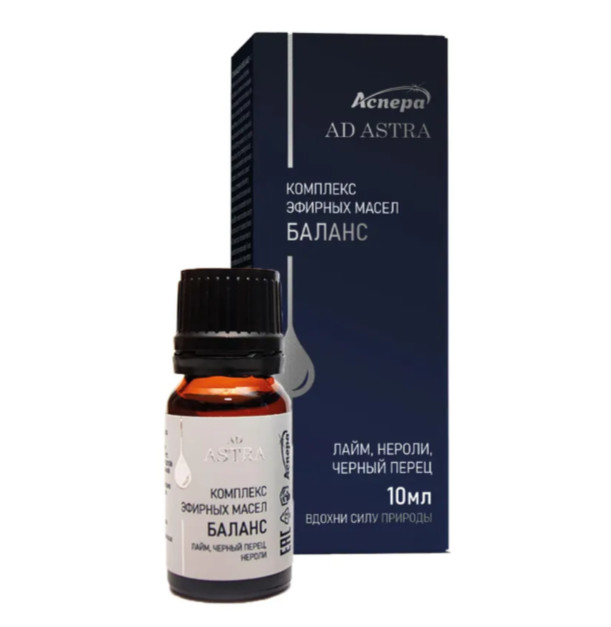 Изображение товара Аспера комплекс эфирных масел Баланс 10 мл - гармонизирующее средство для эмоционального и физическ