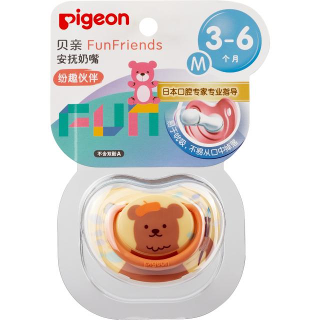 Изображение товара Пиджен пустышка Мишка силиконовая ортодонтическая 3+ мес M