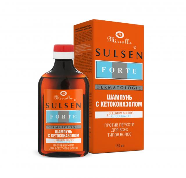 Изображение товара Мирролла Сульсен Форте шампунь с кетоконазолом 150мл