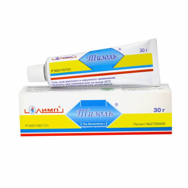 Изображение товара Тизоль гель 30г для противовоспалительного и регенеративного применения