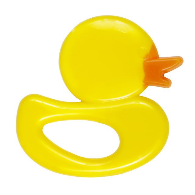 Изображение товара Прорезыватель силиконовый Уточка 4+ для малышей, безопасный и яркий ребенок