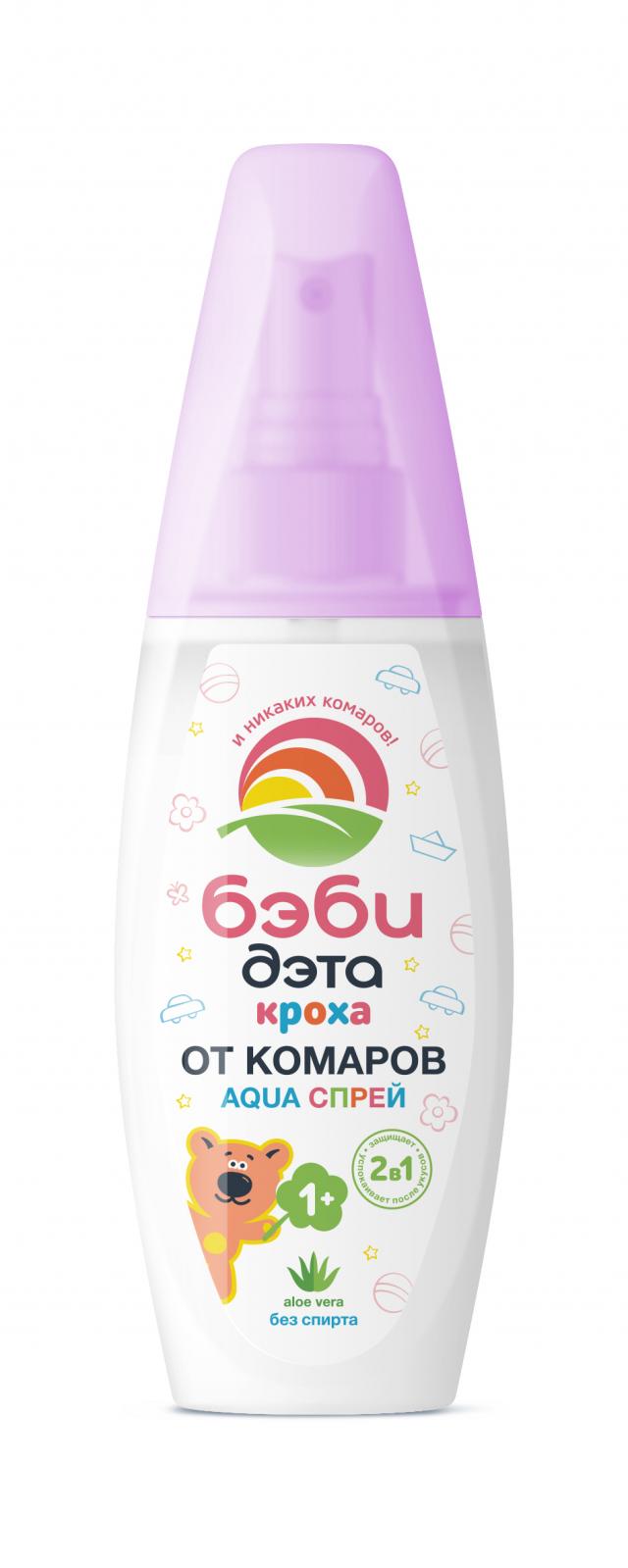 Изображение товара Дэта Бэби Аква спрей от комаров 2в1 100мл