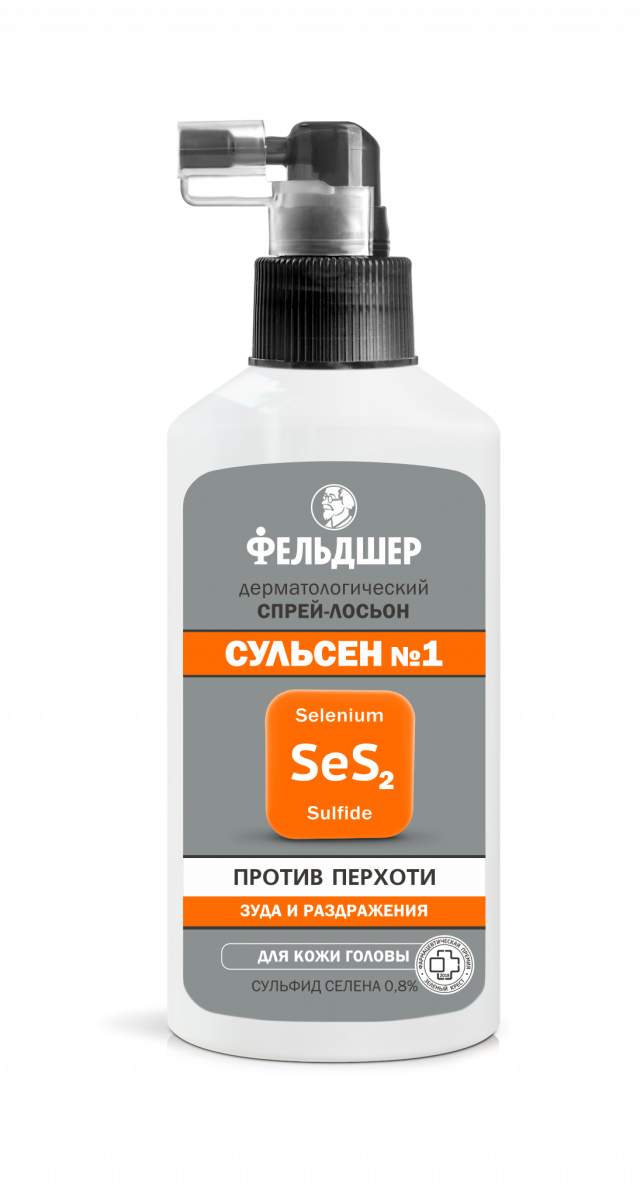 Изображение товара Фельдшер спрей-лосьон Сульсен №1 против перхоти 110мл