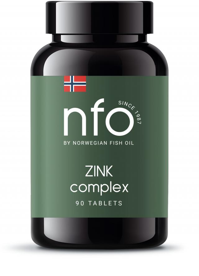 Изображение товара NFO Комплекс Цинка 90 таблеток для укрепления иммунитета и здоровья волос