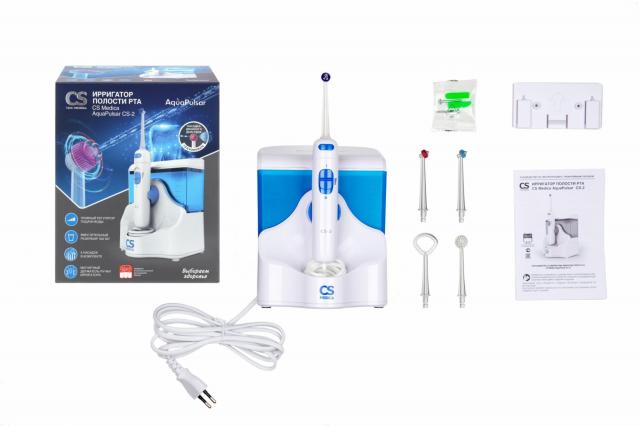 Изображение товара Ирригатор полости рта CS Medica AquaPulsar CS-2 с регулировкой и насадками