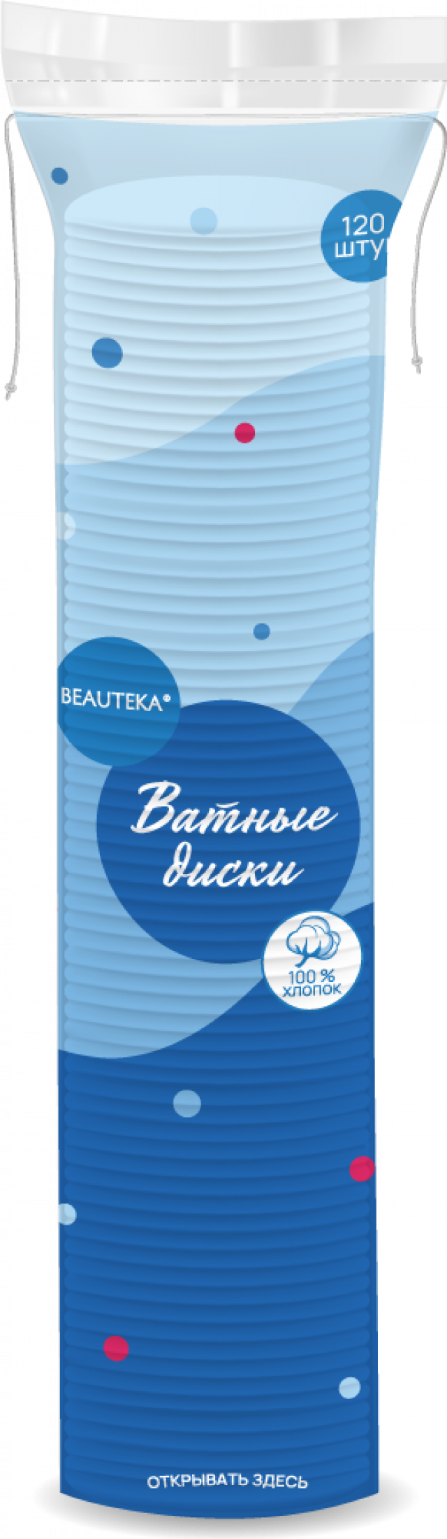 Изображение товара Бьютека ватные диски №120