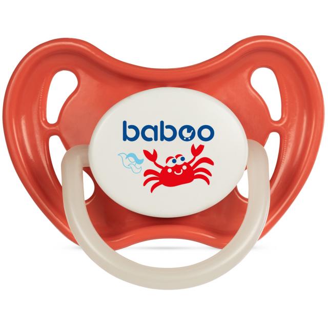 Изображение товара Бабу соска-пустышка латекс симметричная ночная Marine 0+