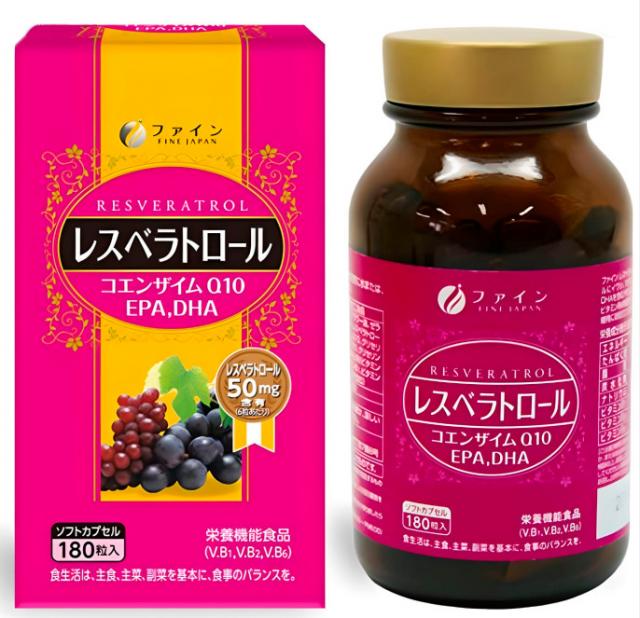 Изображение товара Файн Ресвератрол DHA+EPA+Коэнзим Q10 капсулы N180 30 дней