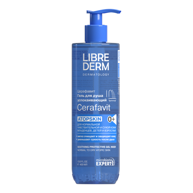 Изображение товара Гель для душа Либридерм Церафавит успокаивающий 400мл для чувствительной кожи