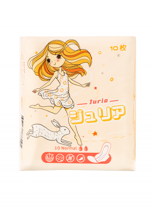 Изображение товара Джурия прокладки гигиенические ультратонкие нормал 10 шт