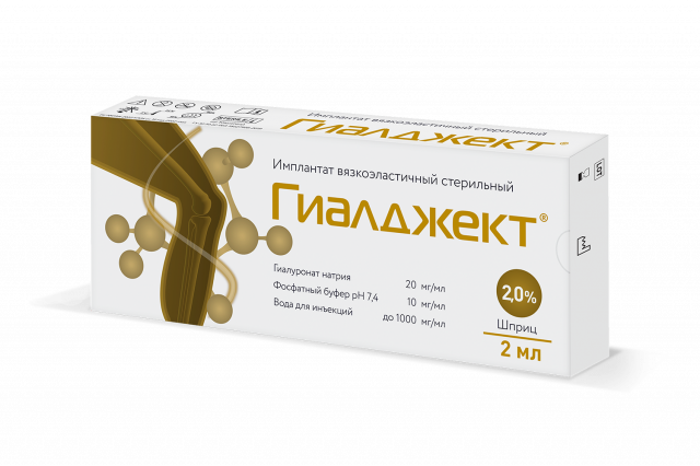 Изображение товара Гиалджект имплантант вязкоэластичный стерильный 2% 2мл №1