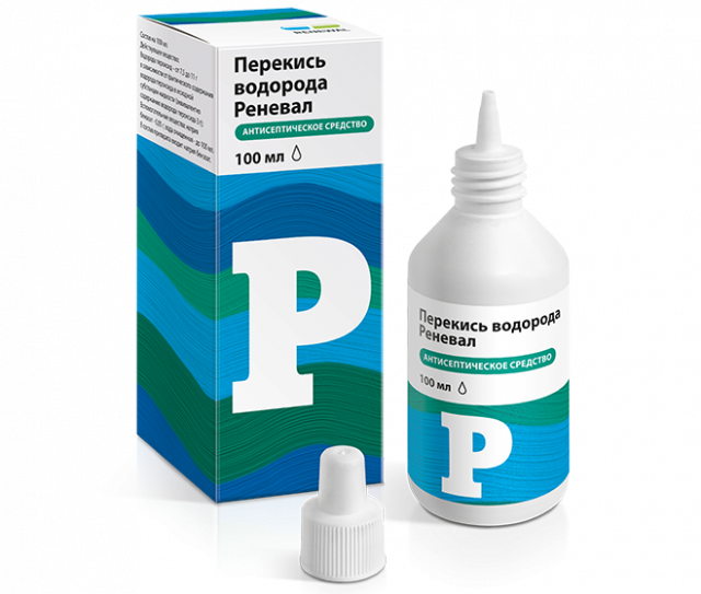 Изображение товара Перекись водорода Реневал раствор 3% 100мл