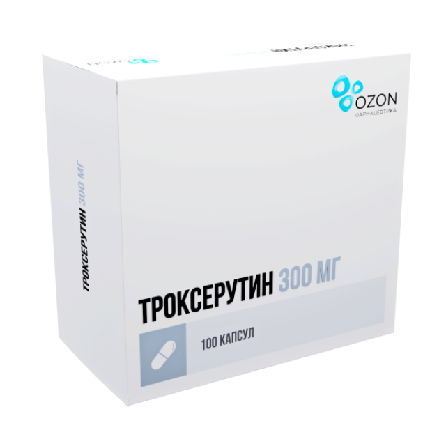 Изображение товара Троксерутин Озон капсулы 300мг №100