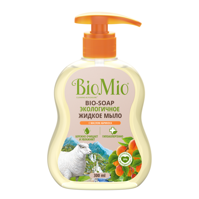 Изображение товара БиоМио Эко мыло жидкое абрикос 300мл