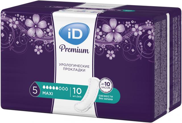Изображение товара Урологические прокладки iD Light Premium Maxi 10 шт - высокая впитываемость и безопасность