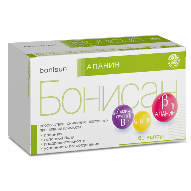 Изображение товара Бонисан Аланин капсулы No60 - комплекс для поддержки женского организма при климаксе