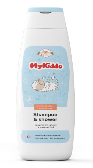 Изображение товара МайКиддо средство для купания и шампунь 2в1 300мл