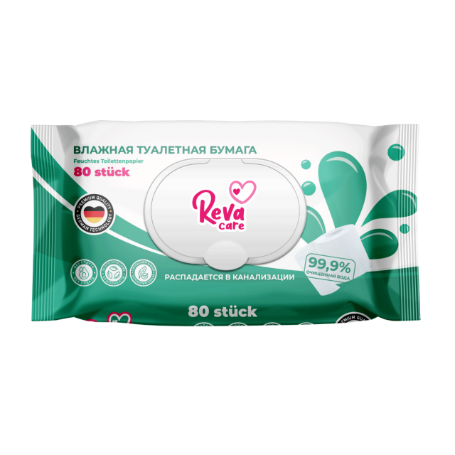 Изображение товара Рева Кеа бумага туалетная влажная №80