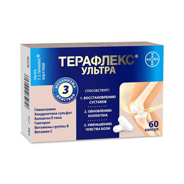 Изображение товара Терафлекс Ультра капсулы №60 для поддержки суставов и позвоночника